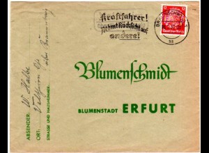 DR 1937, Landpost Stpl. VELTHEIM über Braunschweig auf Brief m. 12 Pf.