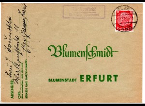 DR 1937, Landpost Stpl. WALLENSTEDT über Elze auf Brief m. 12 Pf.