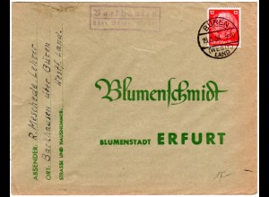 DR 1936, Landpost Stpl. BARKHAUSEN über Büren auf Brief m. 12 Pf.
