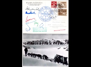 Grönland Arktis Polarpost, Peary Land, AK v.d. 1. dt. Nordpol Expedition. #844