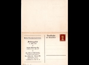 DR, ungebr. 3+3 Pf Doppelkarte Privatganzsache Berliner Ganzsachensammler Verein