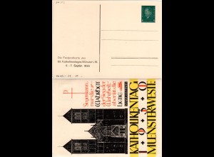 DR, ungebr. 8 Pf. Privatganzsachenkarte Katholikentag 1930 Münster-Westfalen 