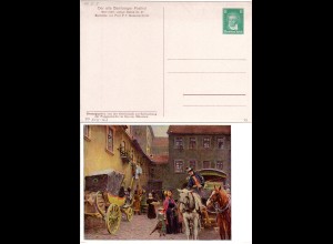 DR, ungebr. 8 Pf. Privatganzsachenkarte Postgeschichte Bayern m. Bamberg Posthof