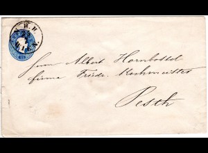 Österreich, N.B.H. WIEN klar auf 15 Kr. Genzsache Brief n. Ungarn.