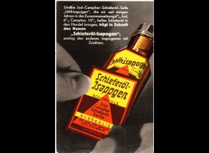 DR 1938, 3 Pf. m. perfin auf Isapogen Reklamekarte v. Köln