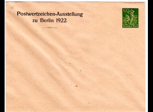 DR, ungebr. 100 Pf. Privatganzsache Umschlag Postwertzeichen Ausstellung Berlin