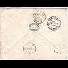 GB 1932, pair 2d on Air mail cover from Sunderland via Sweden to Norway