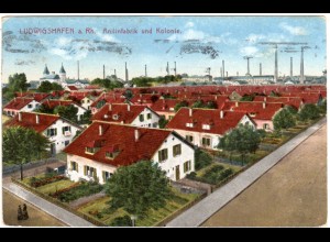 Ludwigshafen a.Rh., Anilinfabrik u. Kolonie,1923 gebr. Farb-AK
