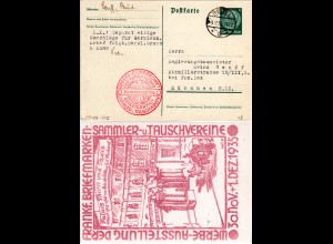 DR, gebr. 6 Pf. Privatganzsache Ausstellung d. Frankfurter Briefmarken Vereine