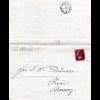 GB 1879, 1d auf Faltdrucksache v. Newport per Hull Ship Letter n. Norwegen