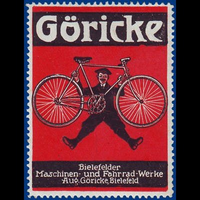 Göricke, Bielefeld Maschinen- u. Fahrrad Werke, Vignette. #S741