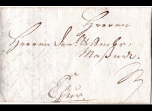 Bayern 1791, früher Fuhrmannsbrief v. Lindau n. Chur i.d. Schweiz