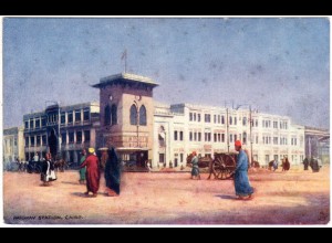 Ägypten, Cairo Railway Station, ungebr. Farb-AK