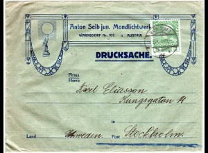 Österreich 1913, 5 H. auf attraktiv illustriertem Vordruckumschlag v. Warnsdorf