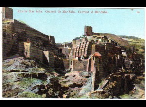 Palestina, Kloster Mar Saba, ungebr. Farb-AK