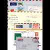 Arabische Staaten 1958/94, 11 Luftpost Briefe, dabei 3 Reko od. Express