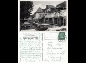 DR 1934, Landpoststpl. LÜBAU über Tharandt auf Gasthaus sw-AK m. 6 Pf.
