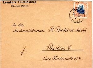 Private Stadtpost Packet-Fahrt Berlin 1897, 3 Pf. Kaiser Jubiläum auf Brief
