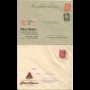 DR 1929/32, 3 Firmen Brief v. Schalkau Kr. Sonneberg, dabei 2 Einschreiben