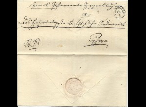 Bayern, Fingerhut Stpl. VILSHOFEN auf schönem Brief v. Iggensbach n. Passau