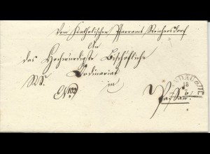 Bayern, HKS LANDAU a./Is. auf Brief v. Reichersdorf n. Passau.