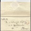 Bayern 1849, rot K2 Augsburg auf 2x verwendetem Brief von/nach Au b. Illertissen