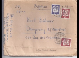 BRD Belgien 1963, 1,40 Mark, Brief 117 Gramm (6. Gewichtsstufe)v. Hannover. #683