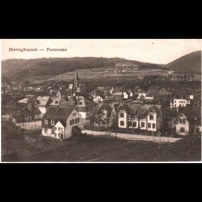 Dieringhausen, Panorama,1921 gebr. sw-AK.