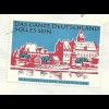 BRD 1964, Propaganda Vignette Marienburg rs. auf Brief v. Baden-Baden