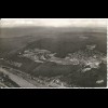 BRD 1961, Landpost Stpl. Jgelsbach über Eberbach auf sw Luftbild AK