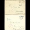 Feldpost WK II 1941/42, 3 Brief "Budweis Dt. Dienstpost Böhmen-Mähren"