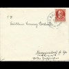 Bayern 1917, Bahnpost "Windsbach IV Wicklesgreuth" auf Brief v. Muggendorf