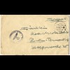 Feldpost WK II 1941, FP Brief m. Inhalt v. Riga Lettland u. stummem Stpl.