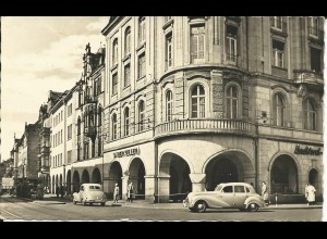 Erfurt, Ansicht m. Winzer Keller, Konditorei u. Autos, 1959 gebr. sw-AK