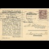 Österreich 1909, gebr. 3 H. Privat Ganzsache Doppelkarte Marienbader Tabletten